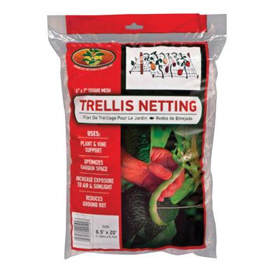 Trellis Netting 6.5'x50' 6″x 6″ mesh openings