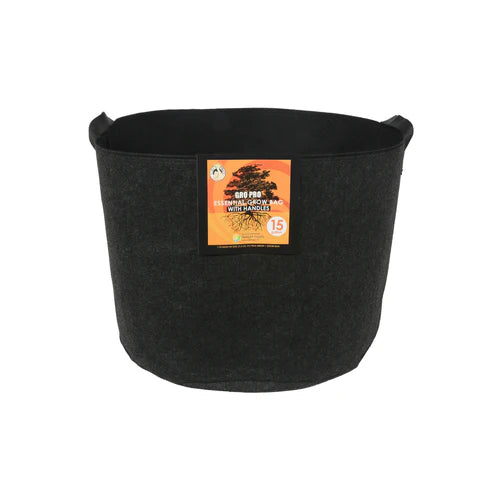 Gro Pro Essential Round Fabric Pot  15 Gallon W / Handles