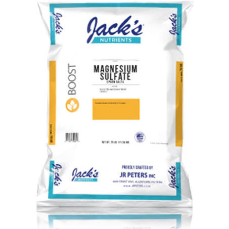 Jack's Nutrients Magnesium Sulfate Epsom Salt 25lbs