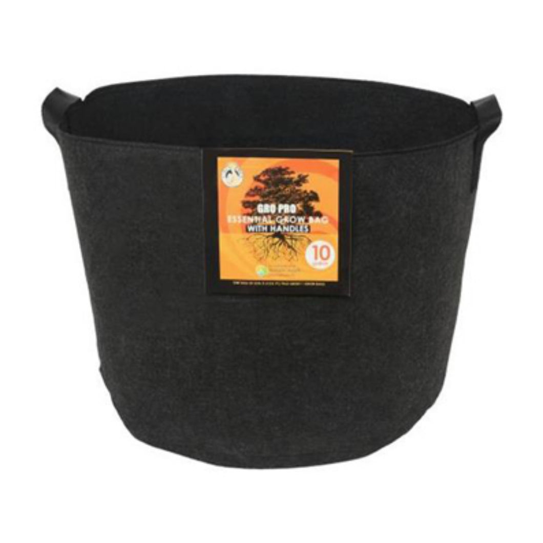 Gro Pro Essential Round Fabric Pot  10 Gallon W / Handles