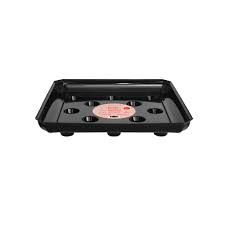12" Square Black Carpet Saver Saucer