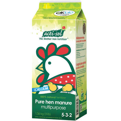 Acti-Sol Pure Hen Manure 5-3-2 1.36kg - Natural, first quality fertilizer