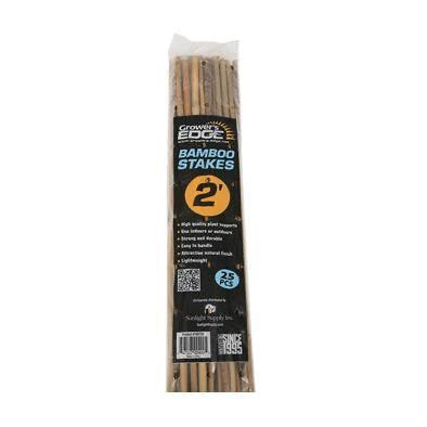 Grower's Edge Natural  Bamboo 2 ft - 25/Bag