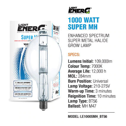 Light Energ 1000w Super MH Bulb