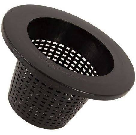 black 20L Pail Cover With 8'' Mesh Basket / Net Pot