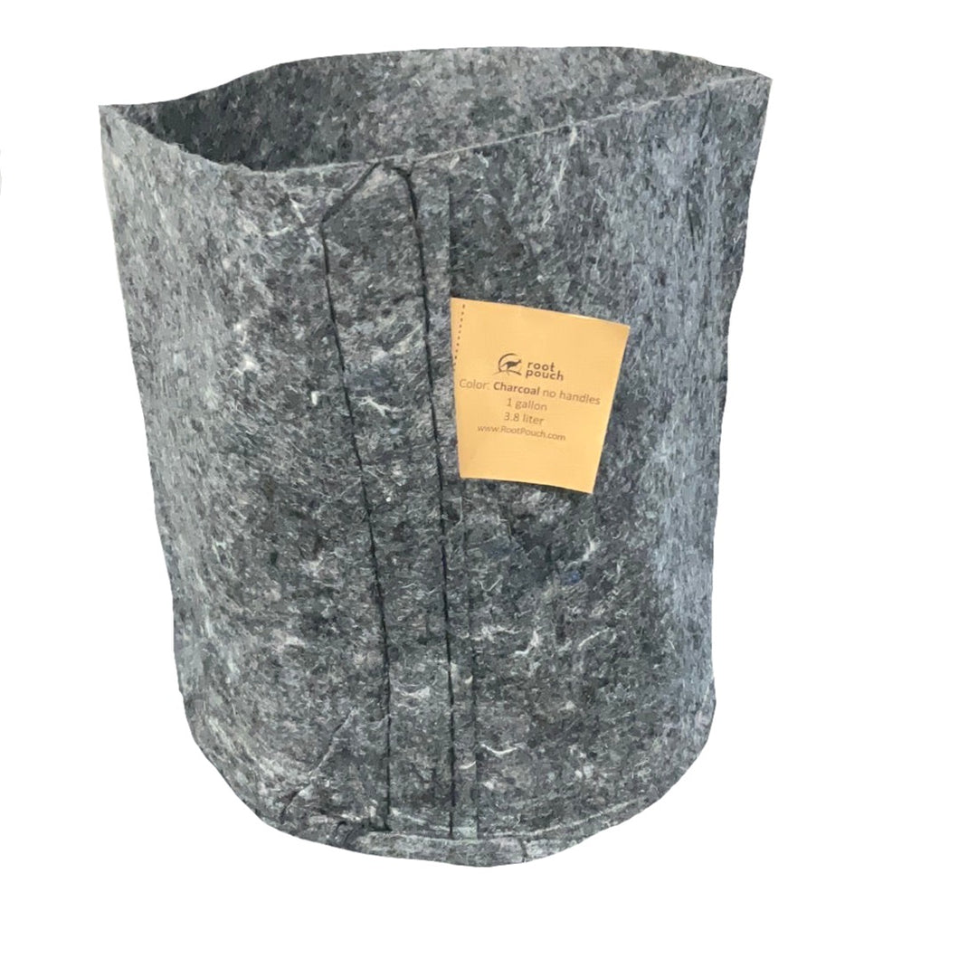 Root Pouch Charcoal Fabric Pot 1 Gallon